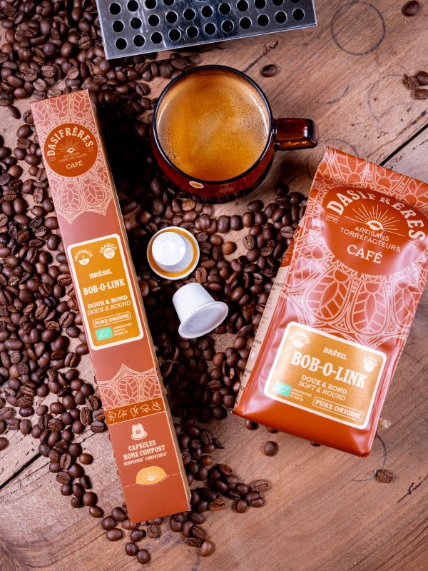Café Bob-O-Link – Brésil Bio, 10 capsules Nespresso® compatible