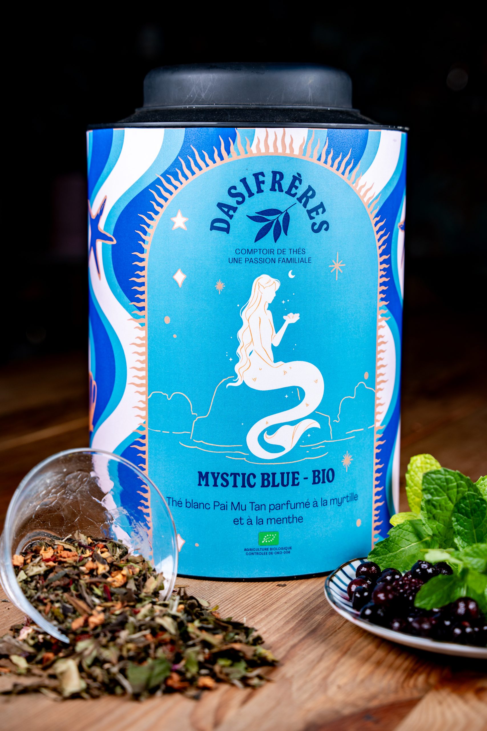 Mystic Blue BIO - Thé blanc à la menthe & myrtille
