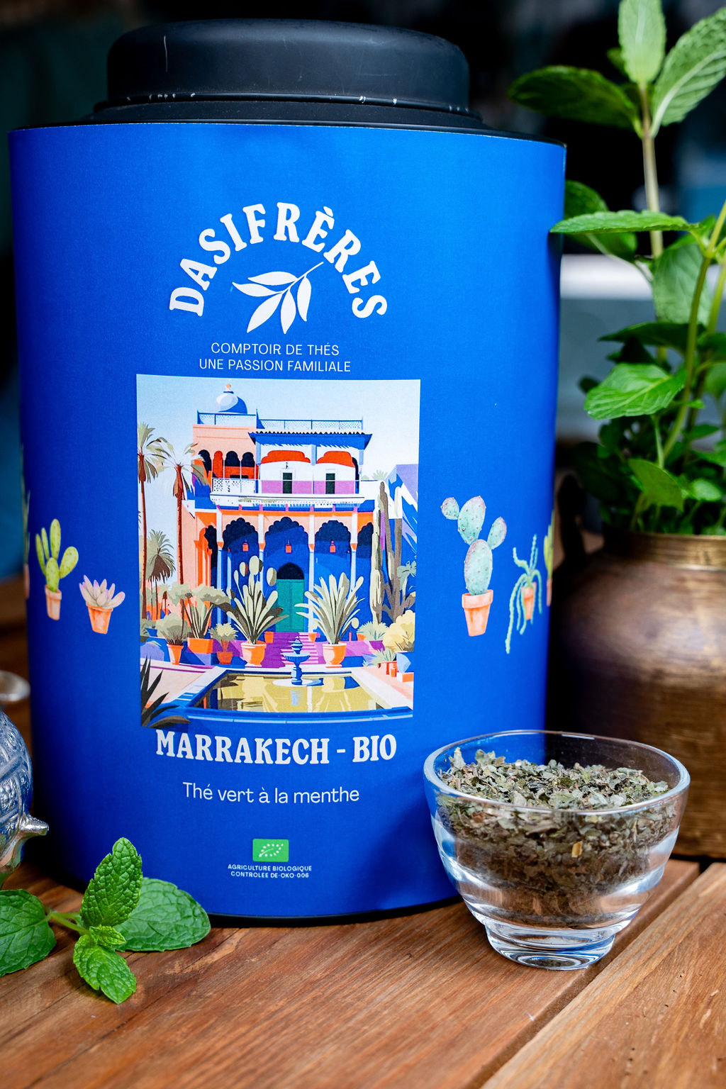 the vert a la menthe marrakech thé vert bio