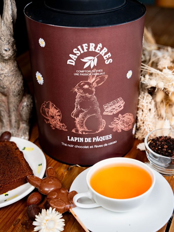 Lapin de Pâques – Thé noir fèves de cacao & chocolat