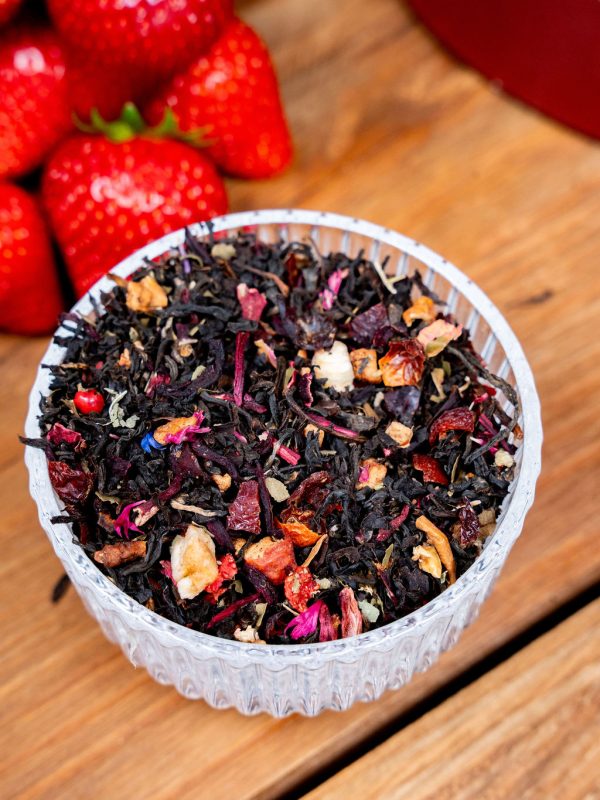Printemps Gourmand – Thé noir à la fraise et à la rhubarbe