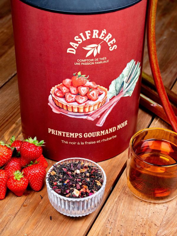 Printemps Gourmand – Thé noir à la fraise et à la rhubarbe