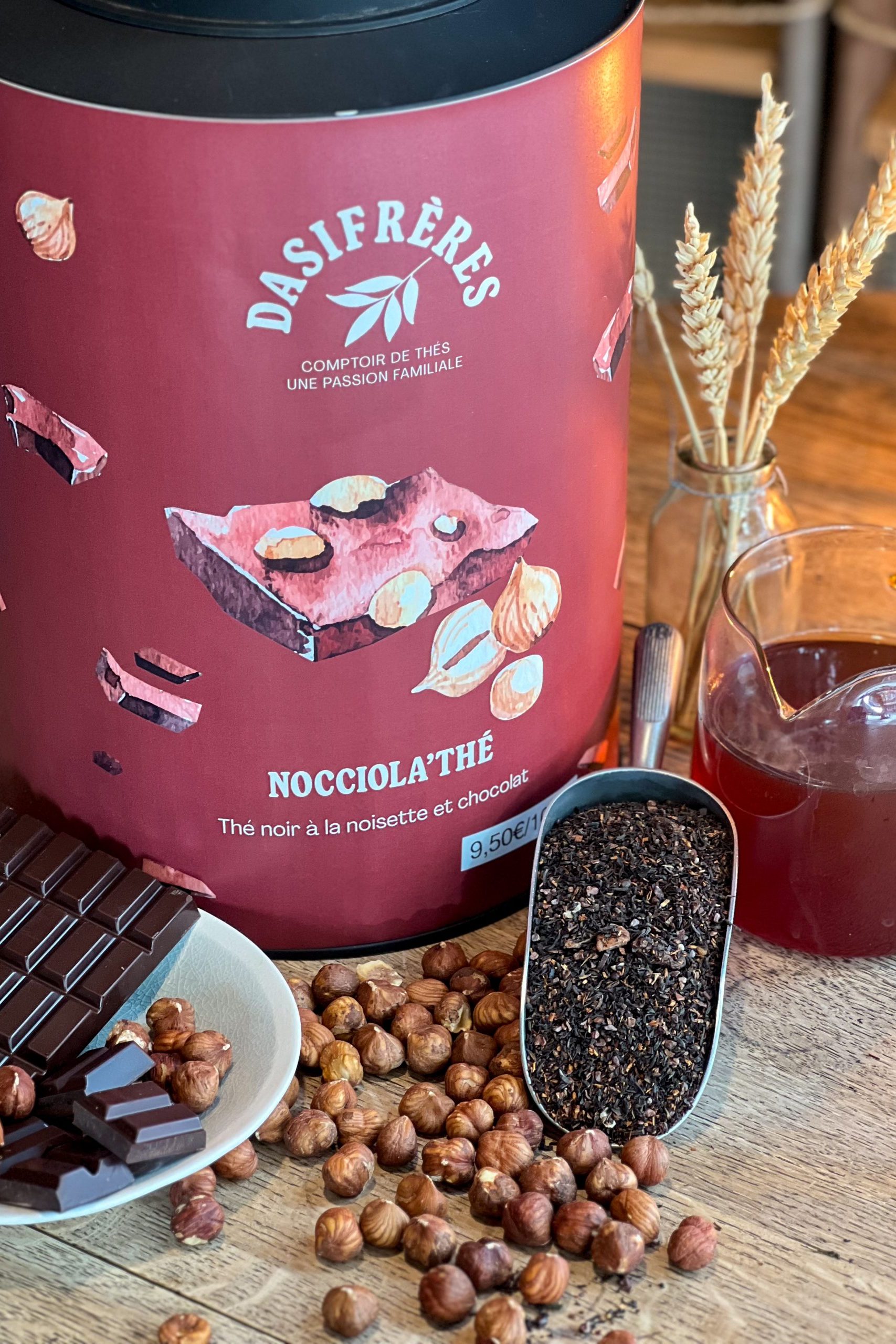Nocciola’Thé - Thé noir à la noisette et au chocolat
