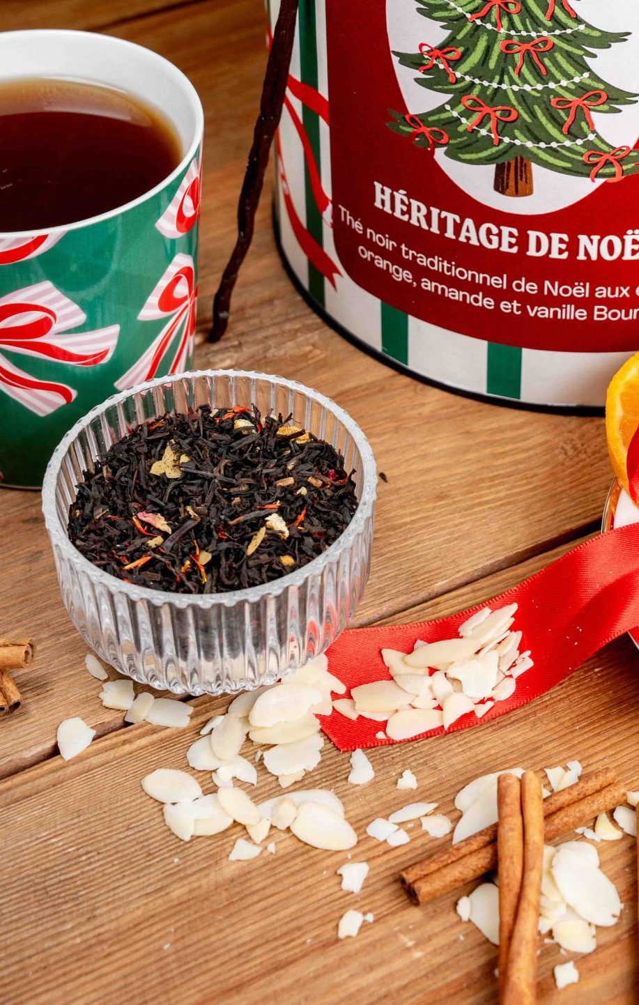 héritage de noel thé noir orange amande epices de noel thé de noel