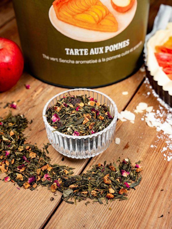 Tarte aux Pommes – Thé vert à la pomme cuite et aux amandes