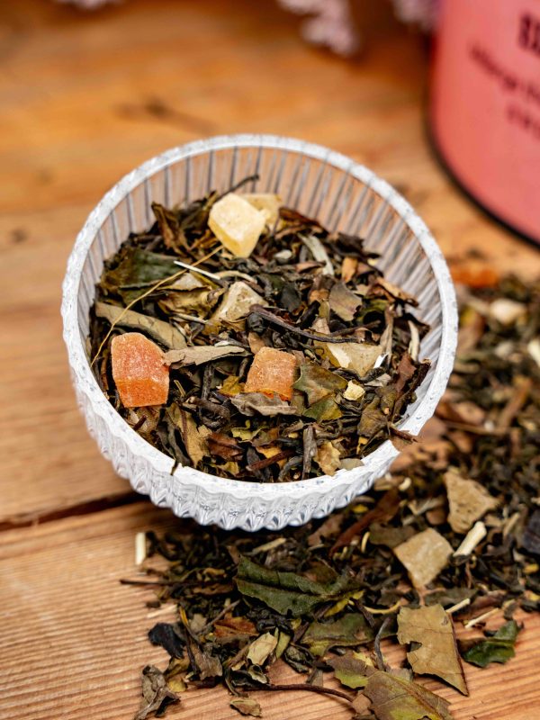 Elixir du paradis – Mélange thé vert & blanc à la pêche & papaye