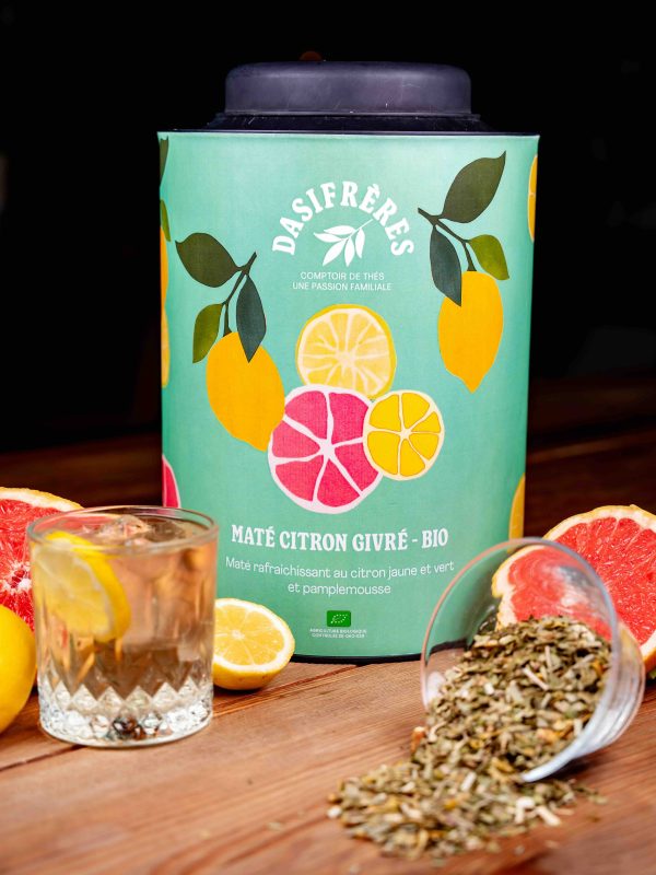 Citron givré BIO – Maté au pamplemousse & citronnelle