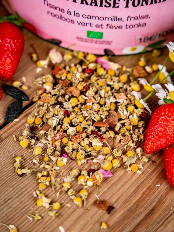 Camomille Fraise Tonka Bio – Infusion