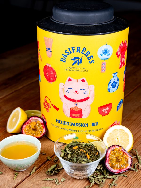 Mizuki Passion Bio – Thé vert Sencha Mizuki au fruit de la passion